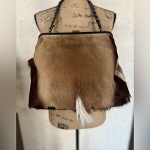 Diane Gail Vintage South African Springbok Fur w/Leather Purse Yellowstone Vibes